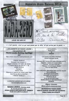 The Sticker DUDE, Jean-Hugues, Éric BENSIDON, Antonio MORENO GARRIDO, Michel DELLA VEDOVA, Diane BERTRAND, Bruno SOURDIN, Piet Franzen/SIDAC, Magda LAGERWERF, Ferruccio BRUGNARO, Henri LUCAS, Samuel MONTALVETTI, Serse LUIGETTI, Marie-Claude DRUENNE, Jean-François VIGEON, Angela BEHRENDT, Béatrice GAUDY, Marcelle SIMON, Christian ALLE et LAURANNE.